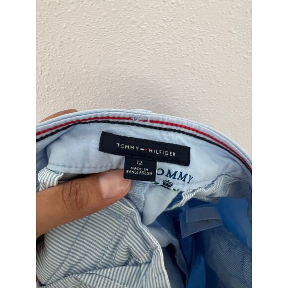 Tommy Hilfiger Light Blue Embroidered Logo Shorts Women’s 12 - Picture 7 of 7